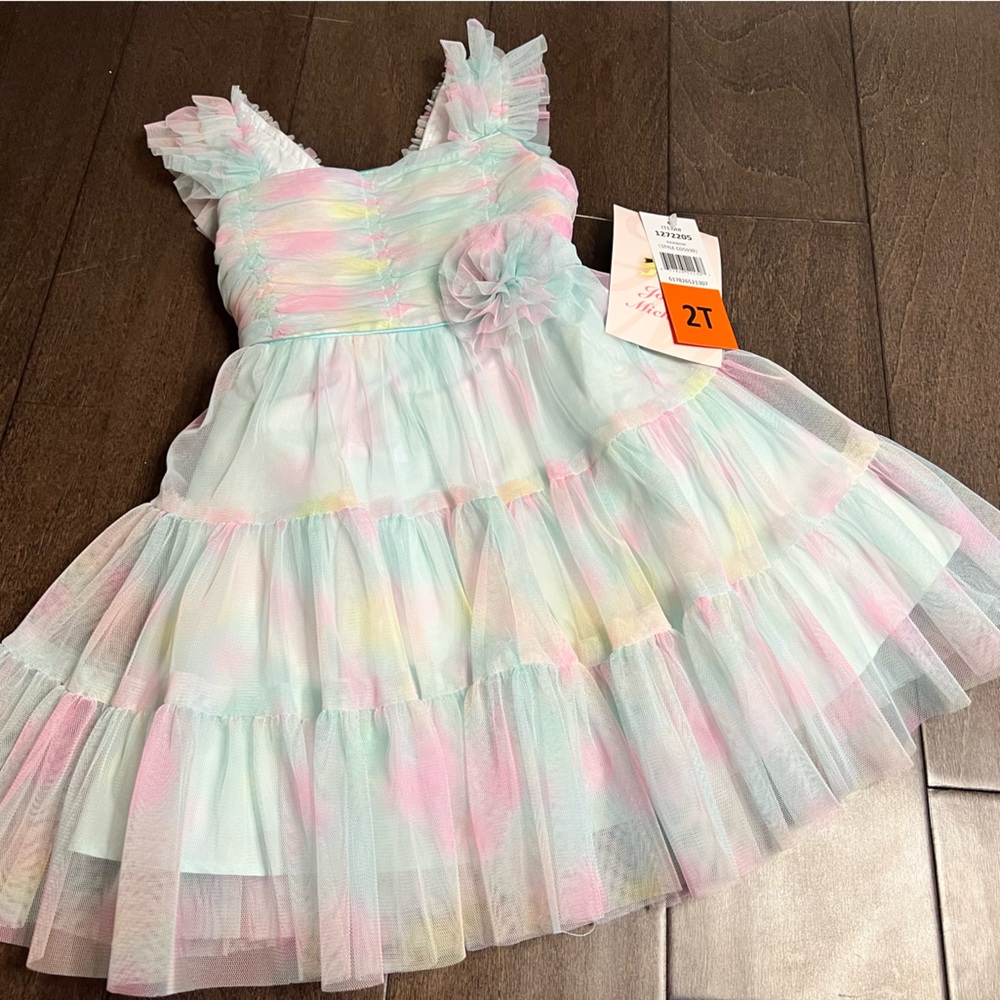 Brand new! Toddler girl formal dresses; sister matching!